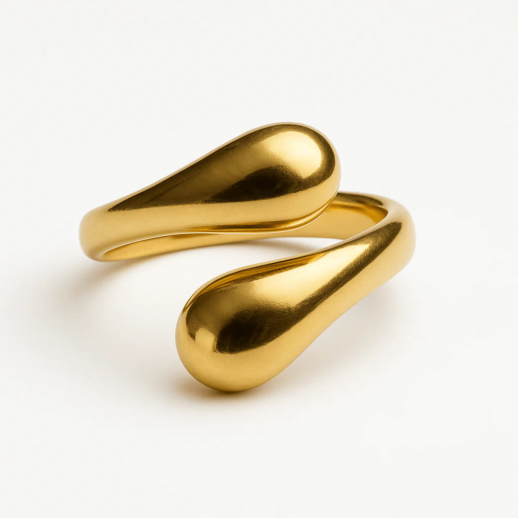 Teora Ring — Polished Drop Design