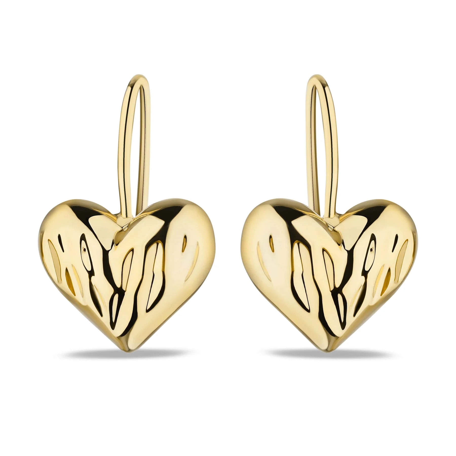 Orbia Earrings — Polished Heart Drops