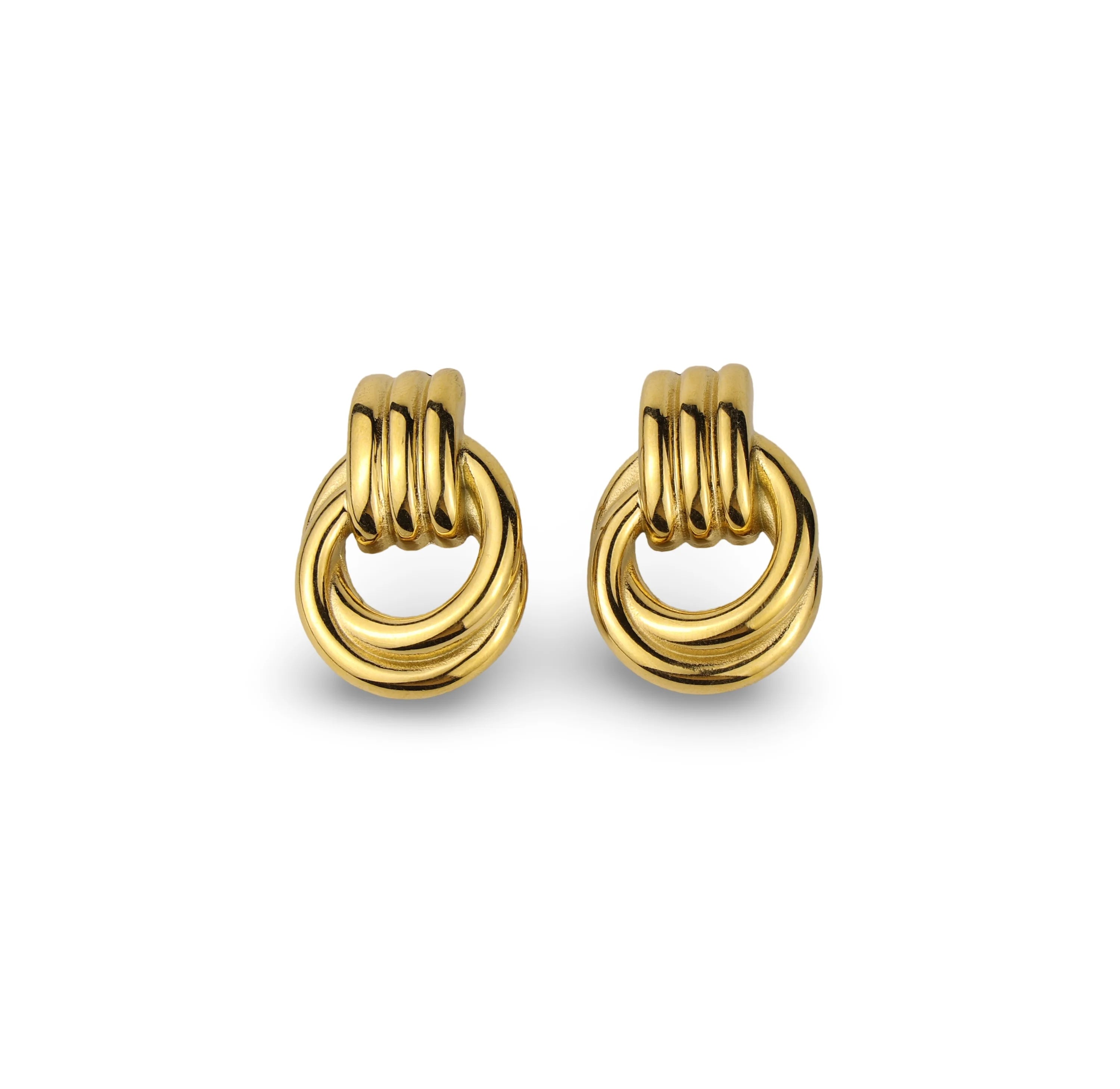 Élise Earrings — Gold Knot